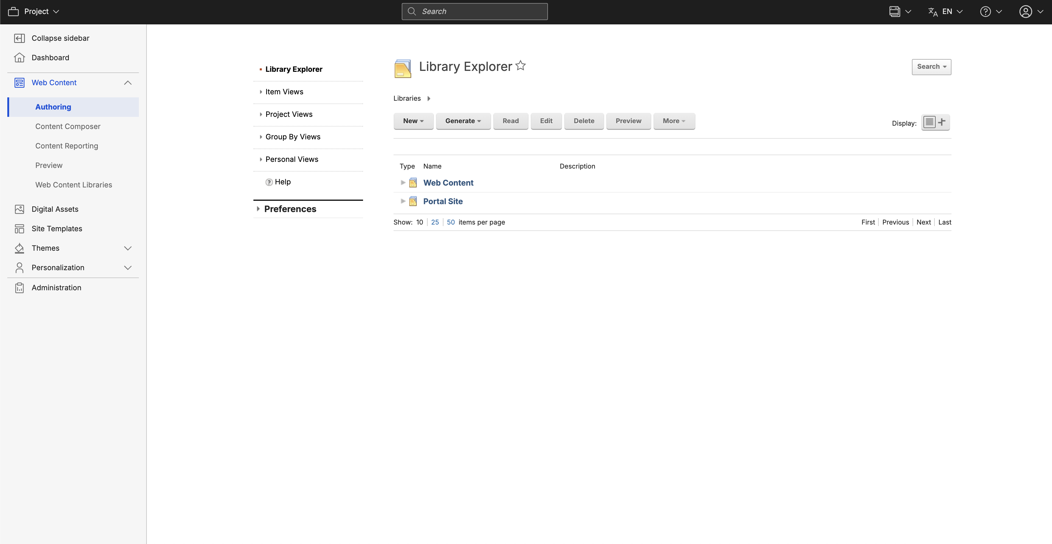 HCL WCM Authoring Portlet