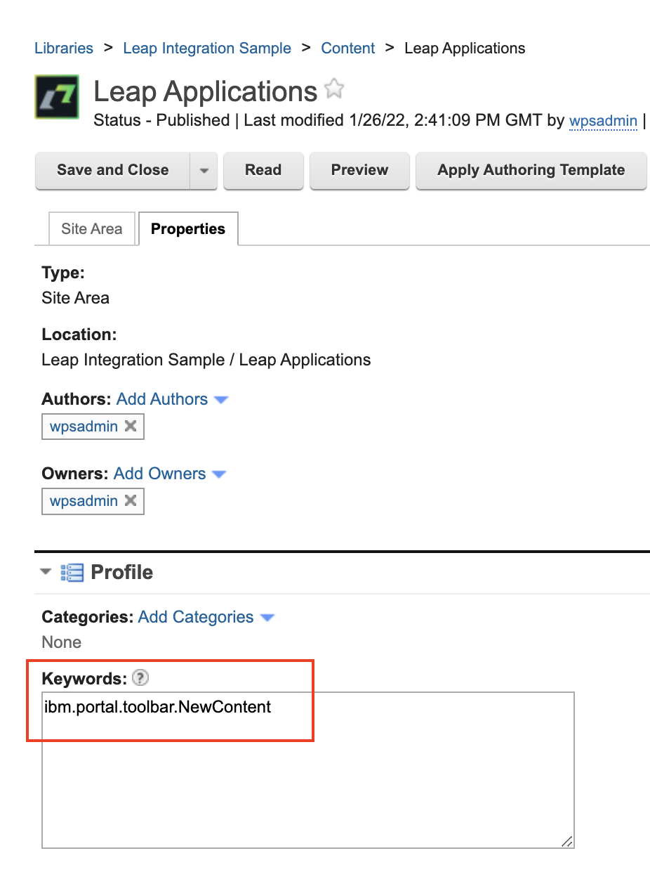 keyword property