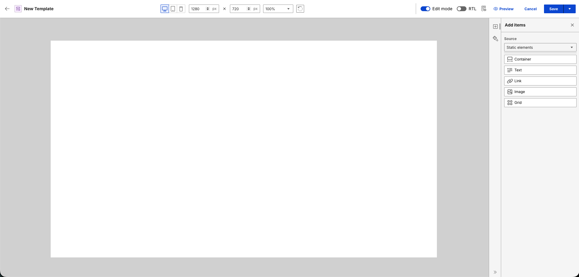 HCL Presentation Designer - Blank Canvas